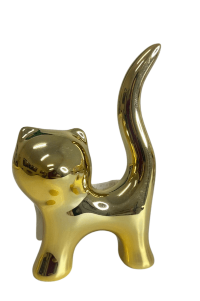 Enfeite Gato Dourado