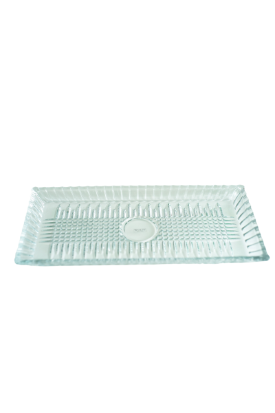 Travessa De Cristal Lys 34cmx17cmx3cm