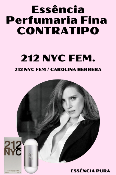 Essência Perfume 212 NYC FEM(212 NYC FEM / CAROLINA HERRERA)