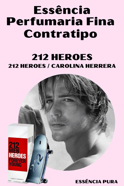 Essência Perfume 212 HEROES(212 HEROES / CAROLINA HERRERA)